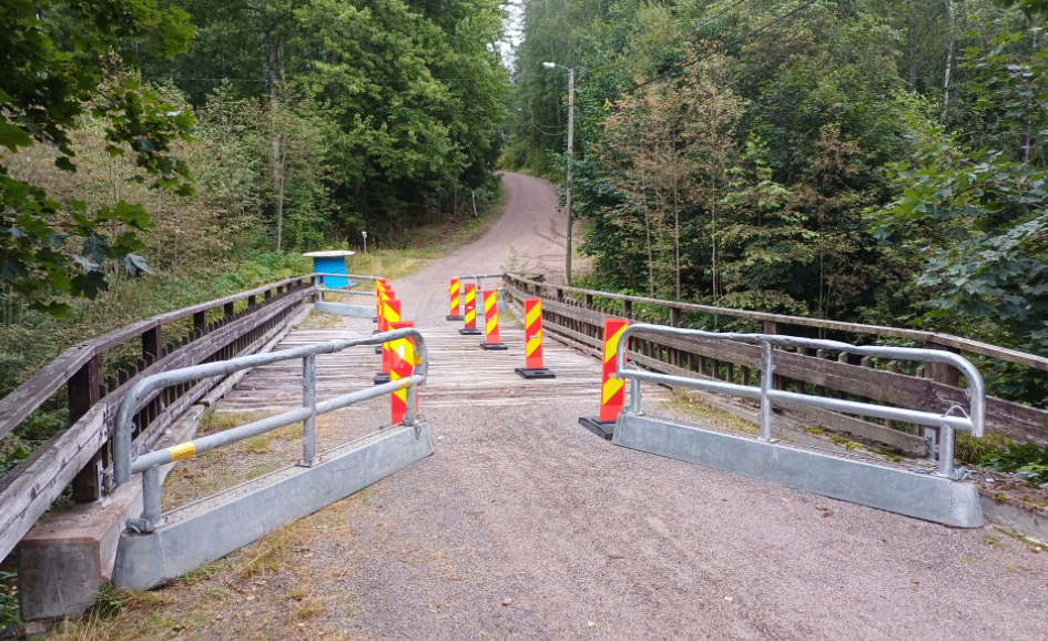Kyläkunnantien silta osittain suljettu