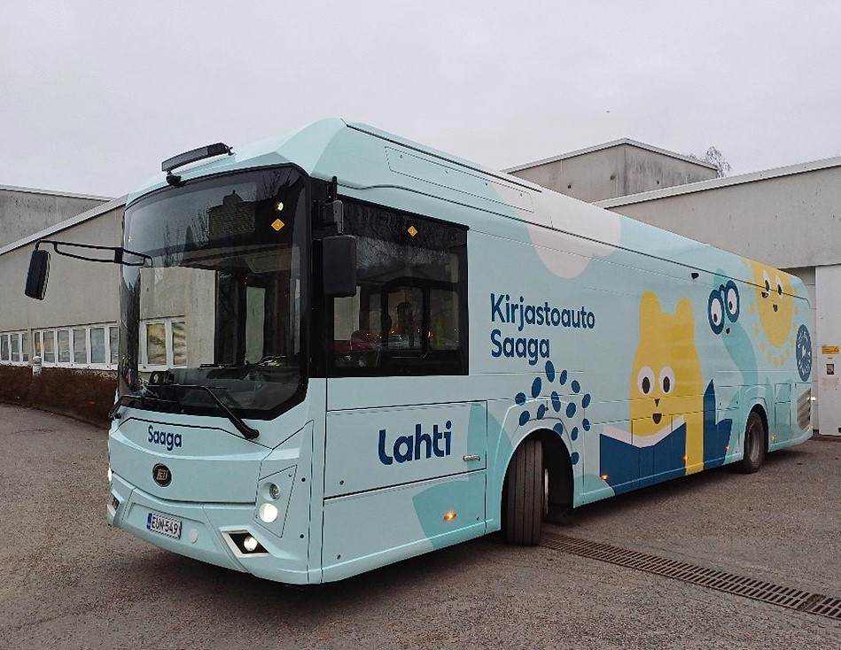 Lahden kirjastoauto Saaga poissa käytöstä teknisten ongelmien vuoksi