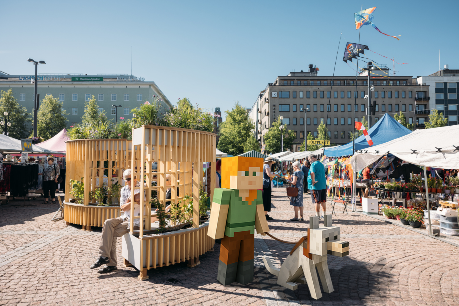 Lahden nuoriso suunnittelee torin Minecraftin avulla