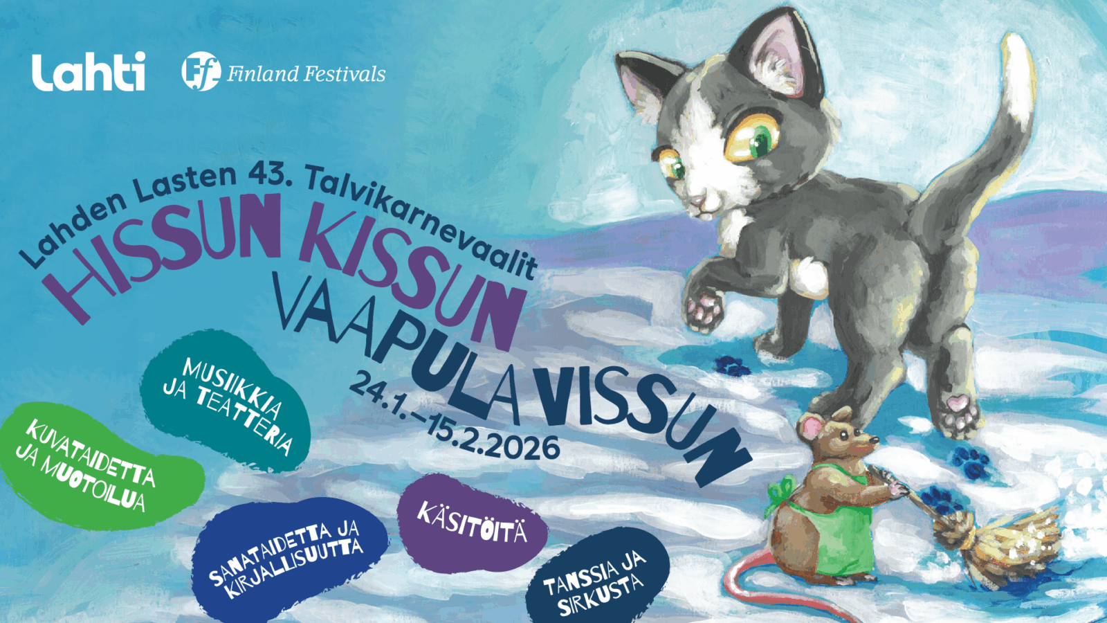 Lahden Lasten Talvikarnevaalit 2026: Tila- ja esiintyjähaku käynnissä!